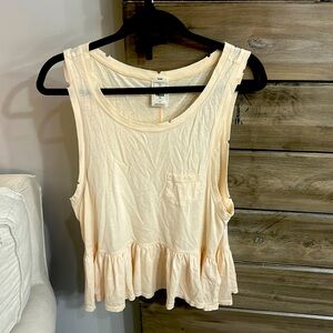 Free people distressed tank top